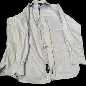 Men's Jos. A. Bank Signature Collection Light Blue Herringbone Tailored Fit Dres